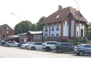 Complex of buildings of the narrow railway station (16, 16A Neries St.) 2022.
