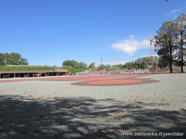Klaipeda castle site, 2014.